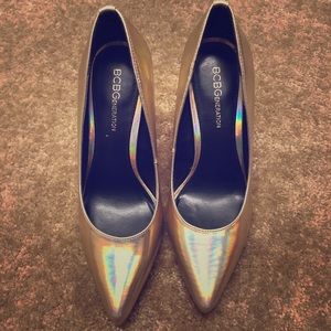 Gold BCBG stilettos